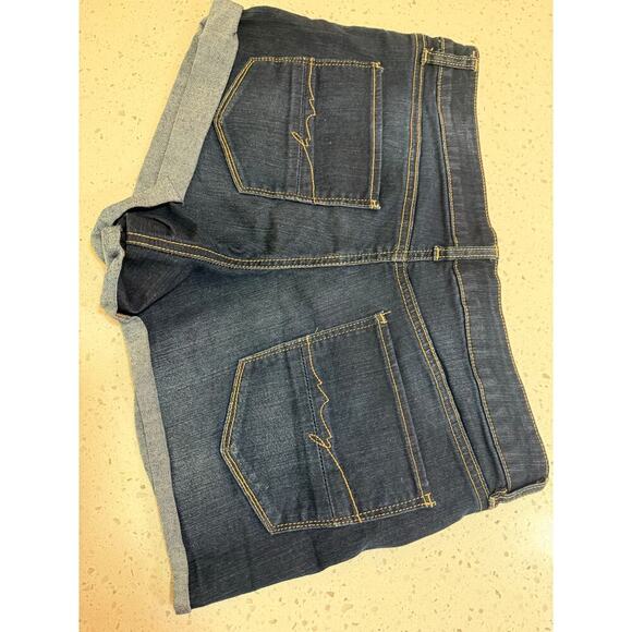 new york & company dark denim shorts womens size 10 - Picture 3 of 6